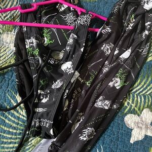 Broken Promises brand new black bathing suit with mesh cover up 2 piece